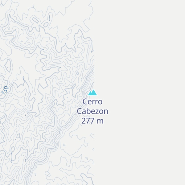 Map of Cerro Cabezon