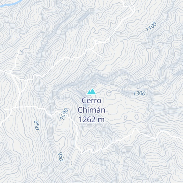 Map of Cerro Chimán