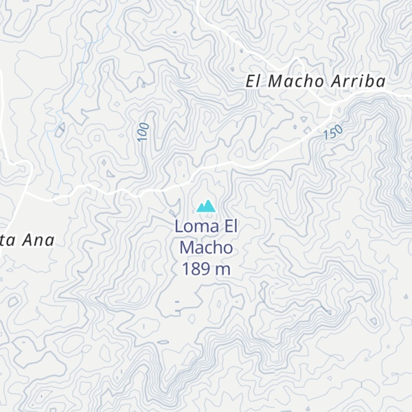 Map of Loma El Macho