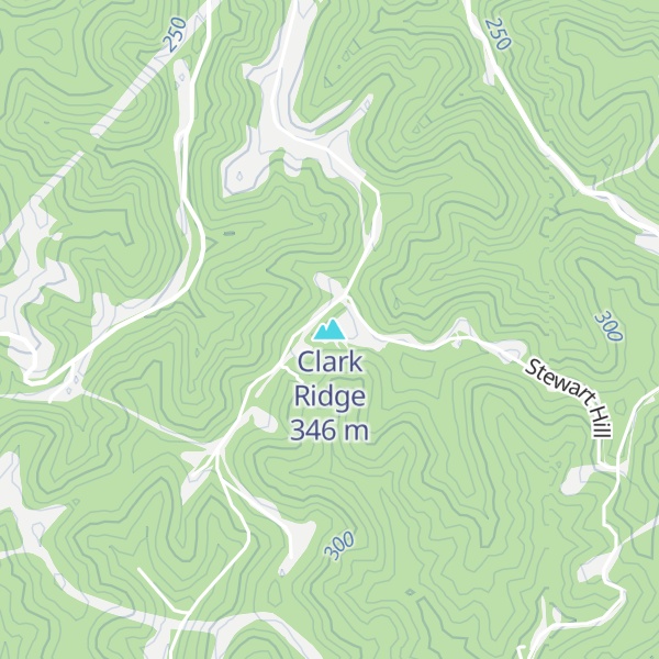 Map of Clark Ridge