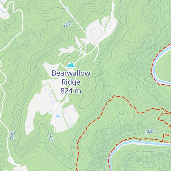 Map of Pilot Ridge