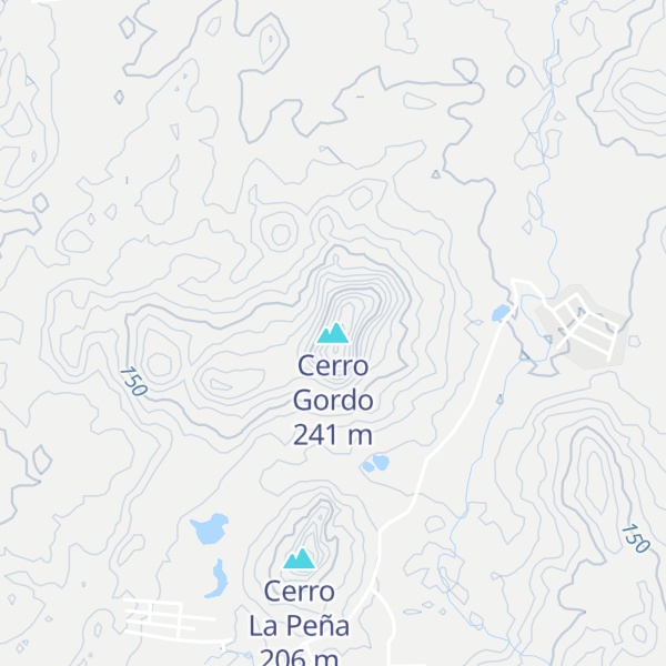 Map of Cerro Gordo