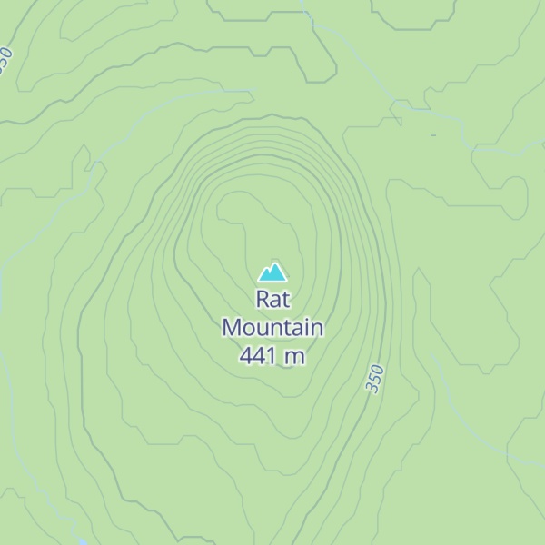 Map of Rat Mountain
