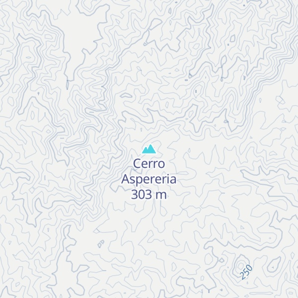 Map of Cerro Aspereria