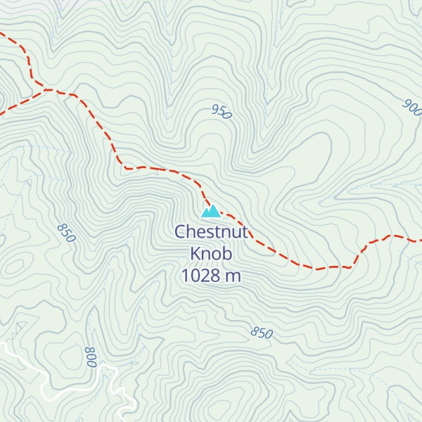 Map of Chestnut Knob