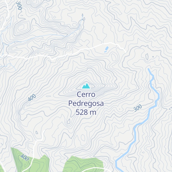Map of Cerro Pedregosa