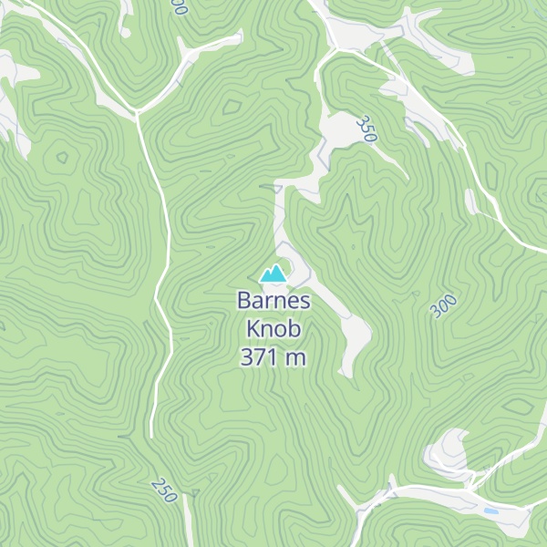 Map of Barnes Knob