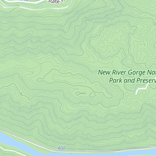 Map of Backus Mountain