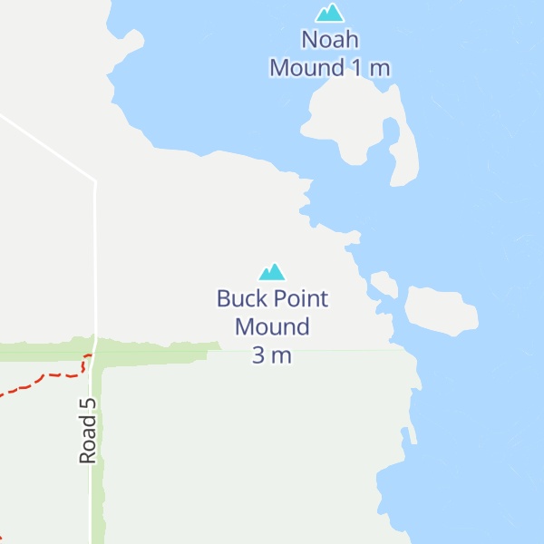 Map of Buck Point Mound
