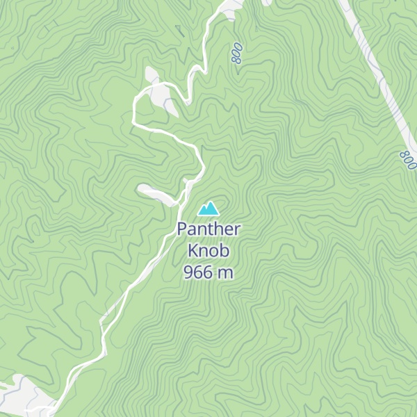 Map of Panther Knob