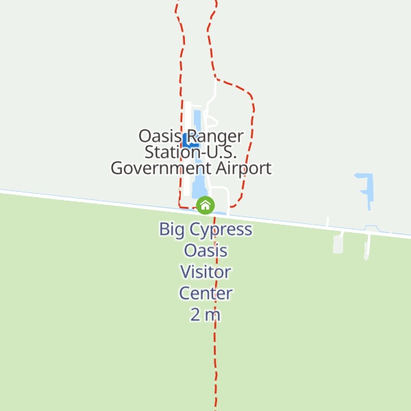 Map of Big Cypress Oasis Visitor Center