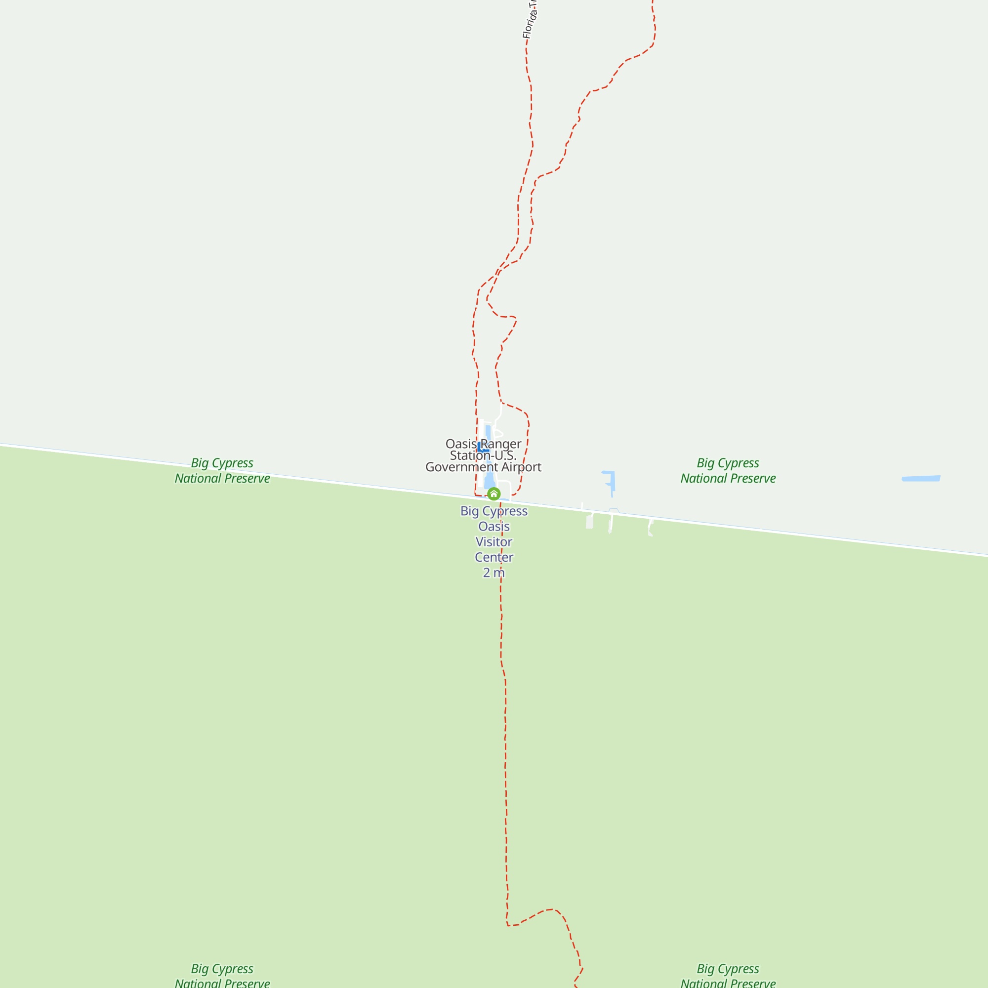 Big Cypress Oasis Visitor Center map