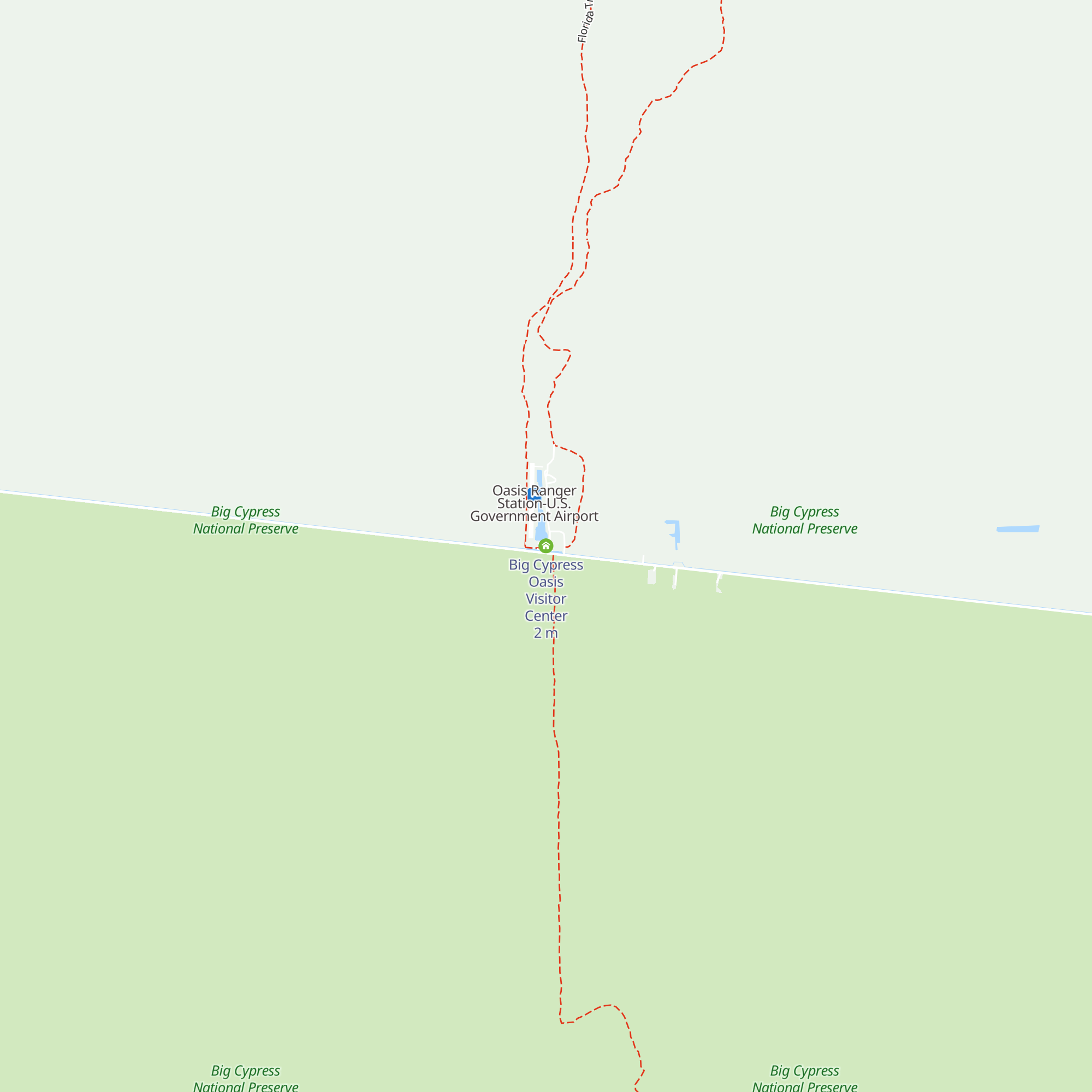 Big Cypress Oasis Visitor Center map