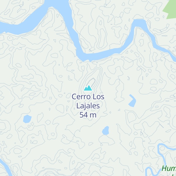 Map of Cerro Los Lajales