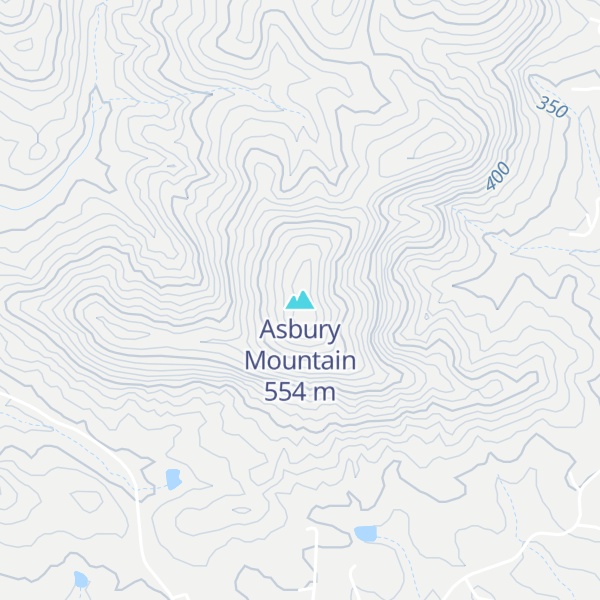 Map of Asbury Mountain