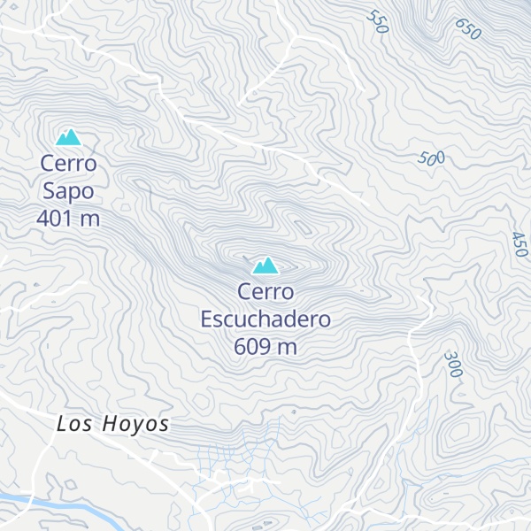 Map of Cerro Escuchadero
