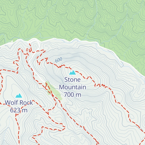 Map of Stone Mountain