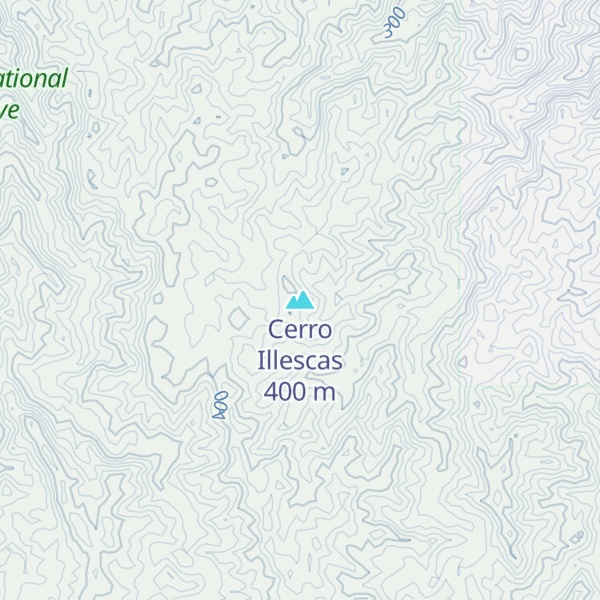 Map of Cerro Illescas