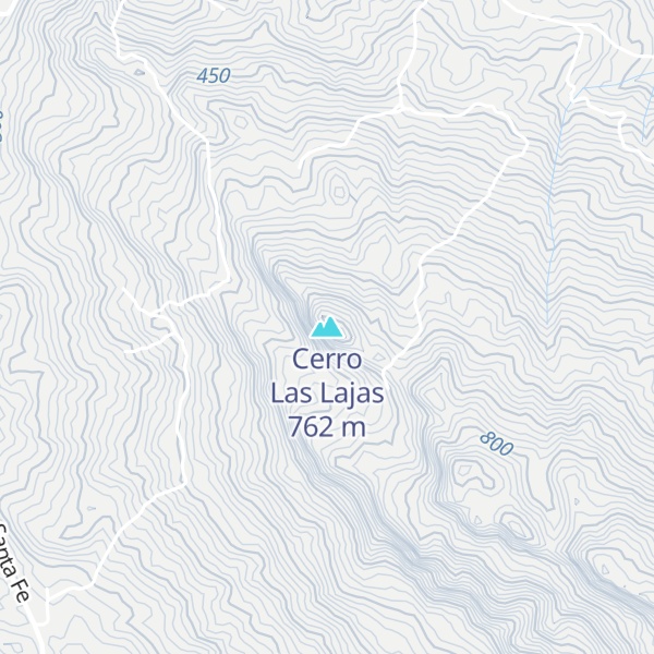 Map of Cerro Las Lajas