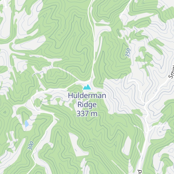 Map of Hulderman Ridge