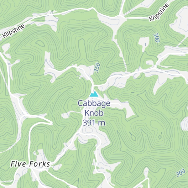 Map of Cabbage Knob