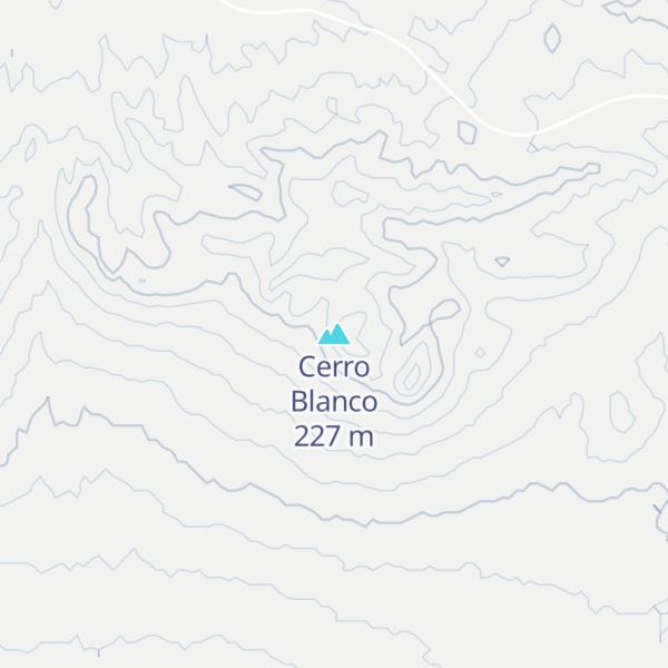 Map of Cerro Blanco