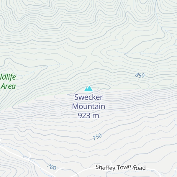 Map of Swecker Mountain