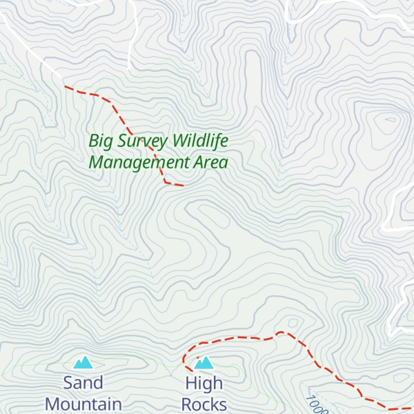Map of Chimney Rocks