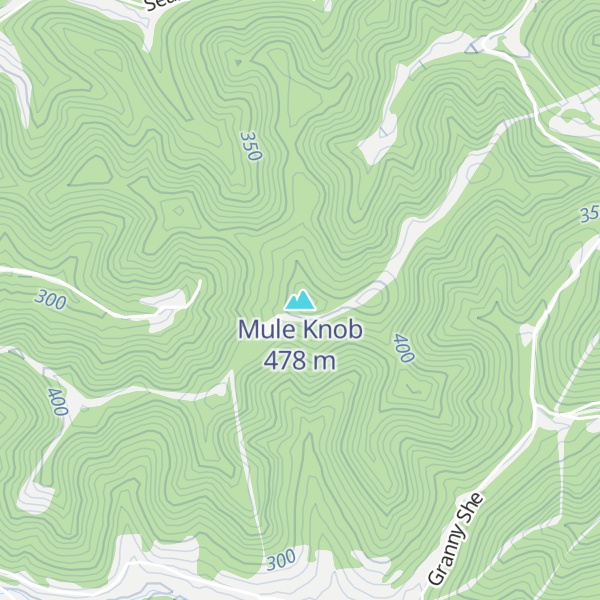 Map of Mule Knob