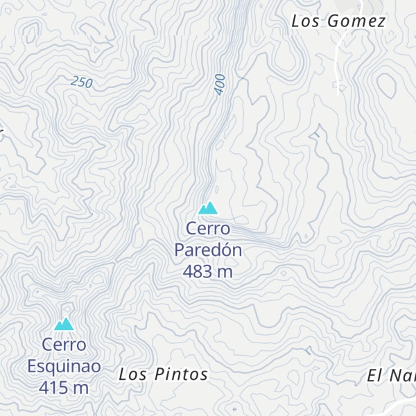 Map of Cerro Paredón