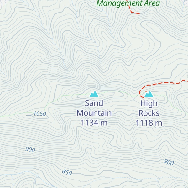 Map of Sand Mountain
