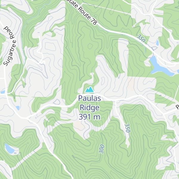 Map of Paulas Ridge