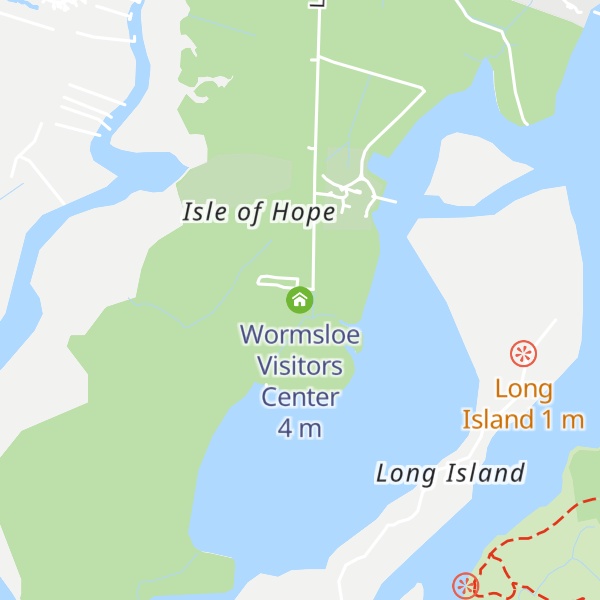 Map of Wormsloe Visitors Center