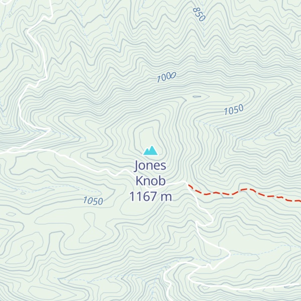 Map of Jones Knob