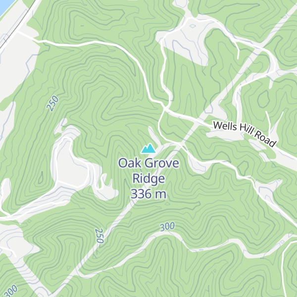 Map of Oak Grove Ridge