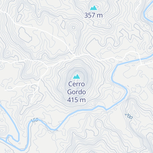 Map of Cerro Gordo