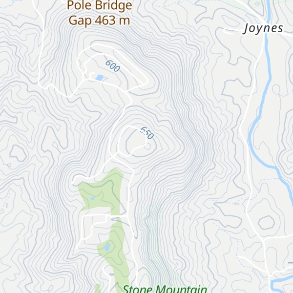 Map of Greenstreets Mountain