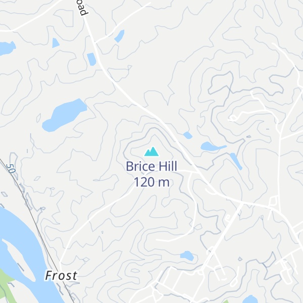 Map of Brice Hill