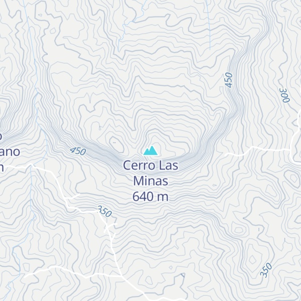 Map of Cerro Las Minas
