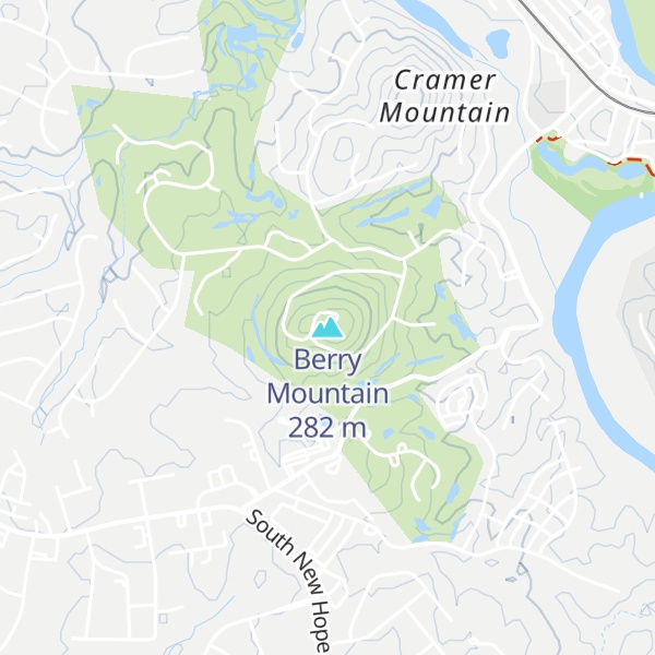 Map of Berry Mountain