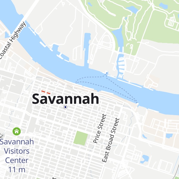 Map of Yamacraw Bluff