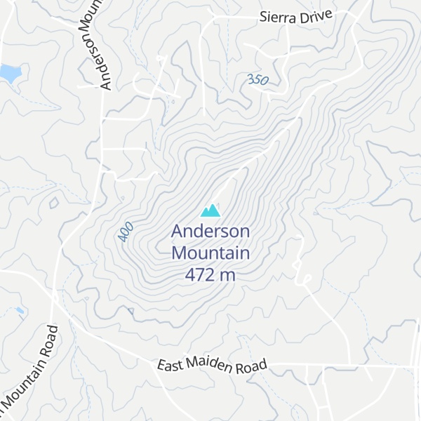Map of Anderson Mountain