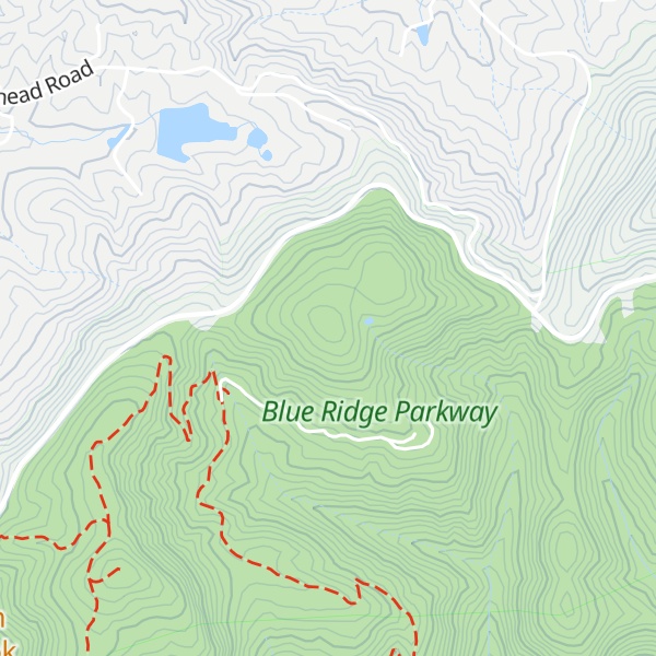Map of Mahogany Rock Mountain