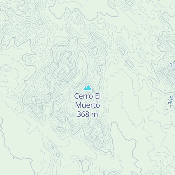 Map of Cerro El Muerto