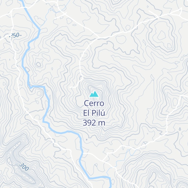 Map of Cerro El Pilú