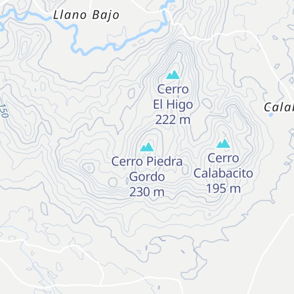 Map of Cerro Piedra Gordo