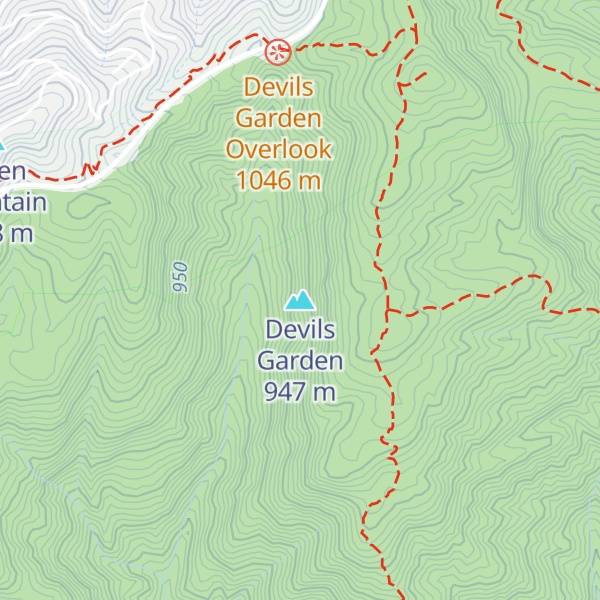 Map of Devils Garden