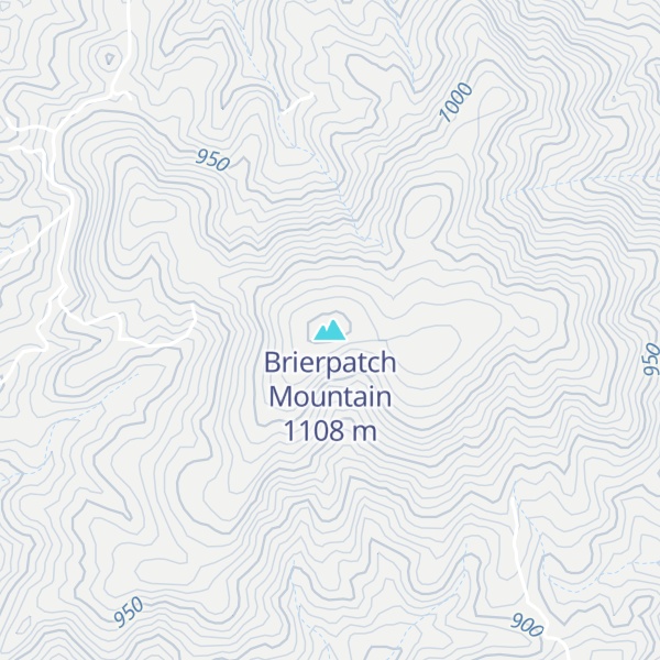 Map of Brierpatch Mountain