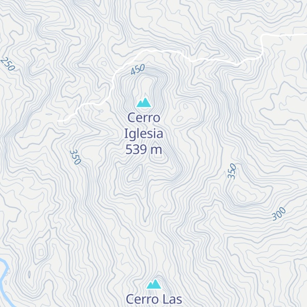 Map of Cerro Chiruli
