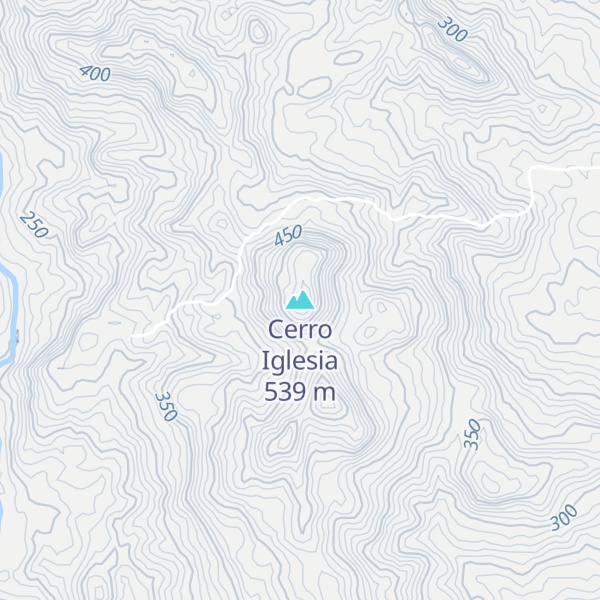 Map of Cerro Iglesia